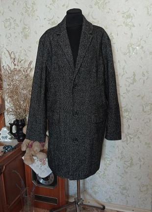 Пальто 34% шерсть батал jacamo