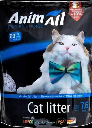 Animall 7,6 литра. силикагелевий наполнитель для кошачего туалета