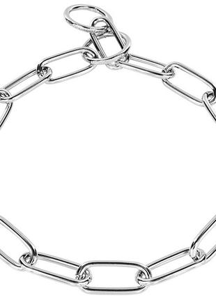 Sprenger collar long link спренгер ошейник для собак, длинное звено 4мм, хромированная сталь