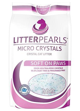 Litter pearls micro crystals литтер перлс микро кристалс кварцевый силикагелевый наполнитель для туалетов