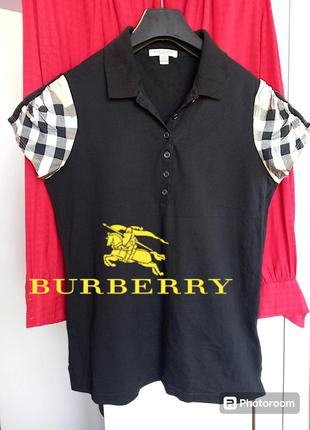 Брендовая футболка поло burberry
