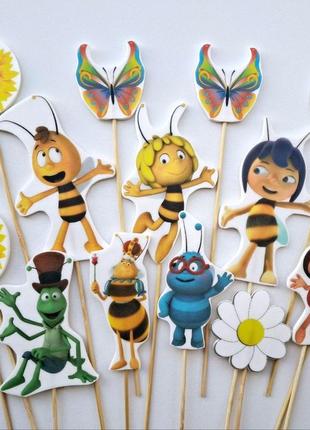 Топперы на торт пчелка майя