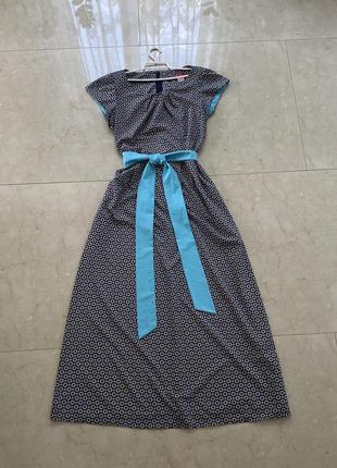 Платье длинное с поясом