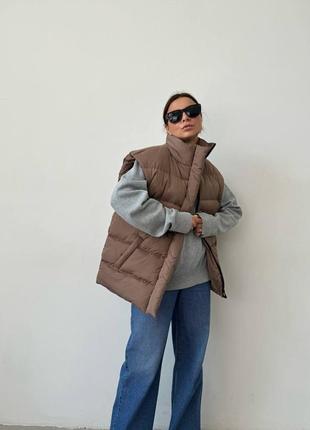 Стильна обʼємна жилетка безрукавка різні кольори