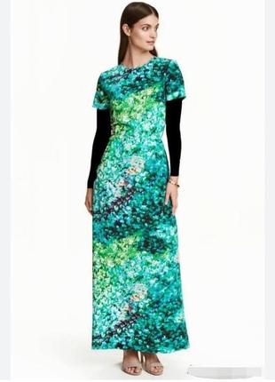 Шикарне довге шовкове плаття h&m.