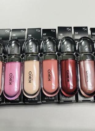 Супер блеск для губ 3d hydra lipgloss kiko milano кико милано