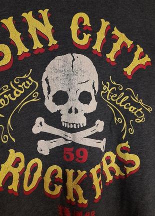 Футболка sin city с черепом2 фото