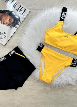 Черный купальник для девочки