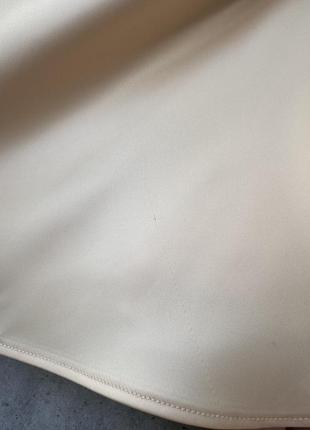 Плотная драпированная атласная юбка6 фото