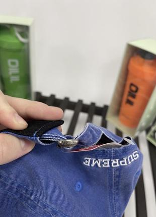 Кепка supreme pigment print s logo 6-panel blue
