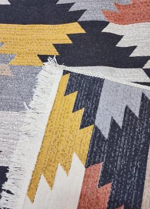 Оригінальний килим з бавовни, двосторонній і без ворсу, розмір 80x300