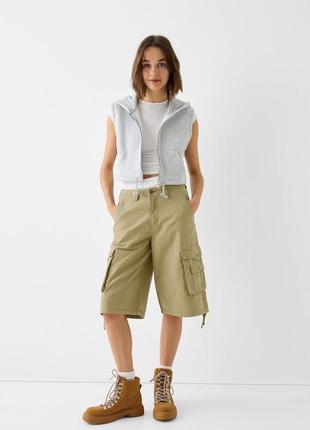 Шорты бермуды карго багги bershka