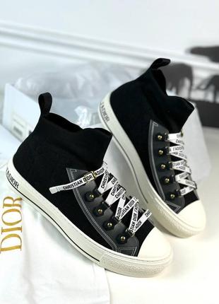 Кеды текстиль в стиле christian dior