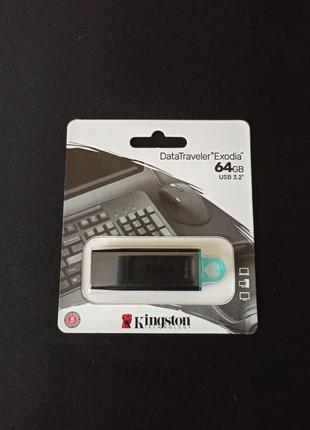 Usb флешка kingston 64 gb datatraveler exodia taiwan