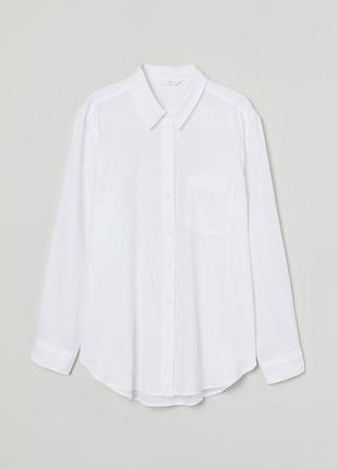 Нова бавовняна рубашка, сорочка h&m оверсайз
