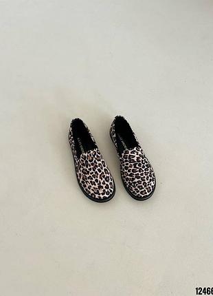 Лоферы натуральная замша