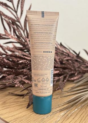 Оригінал lumene matte oil-control foundation матувальна тональна основа 0,5 light...