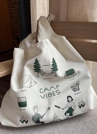 Шопер эко-шопер текстиль camp vibes 5