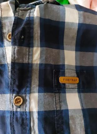 💙🩵💜 стильна і якісна брендовая сорочка шведка теніска firetrap4 фото