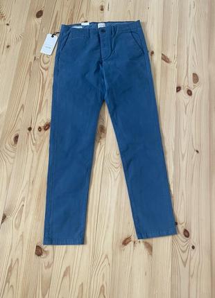 Чиносы cиний slim fit