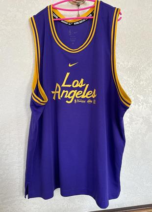 Майка nike lal m nk df dna tank team dh9375-504 р.ххl фиолетовый