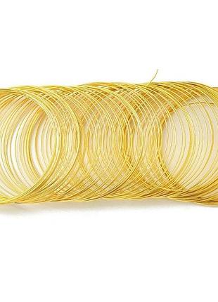 Проволока с памятью finding проволока стальная основа для браслета золотистая диаметр 6 см упаковка 90 колец