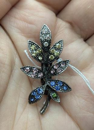 Брошь черепашка и цветок 6