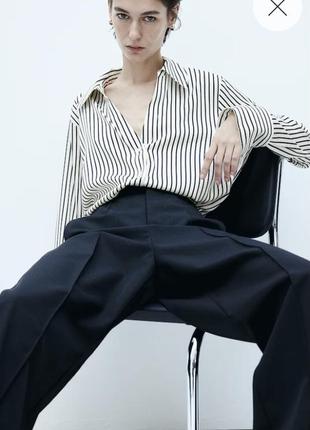 Блузка з v-подібним вирізом h&m