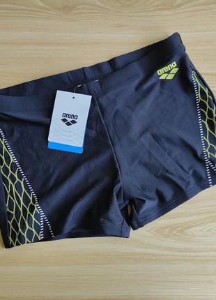 Мужские плавки боксеры arena 003689560 m twist short black-soft green