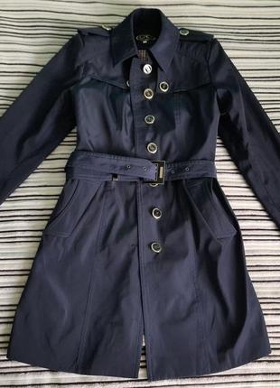 Плащ женский темно синий