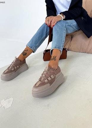 Стильные кроссовки на утолщенной подошве в наличии и под отшив 💛💙🏆