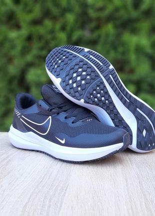 Спортивні чоловічі кросівки nike joepeqasvsss чорні на білій /  найк демісезонні на весну, літо, осінь / мужские кроссовки спортивные