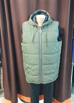 Жилетка женская хаки батал с-6023. размеры: 50