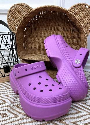 Женские кроксы на платформе crocs stomp clog лидер продаж stomp clog bubble crocs