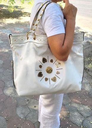 Шкіряна жіноча сумка gucci irina white оригінал
