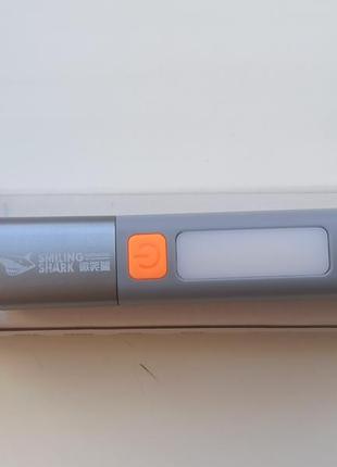 Ліхтарик smiling shark sd-1023 світлодіодний з гачком. літій-полімерний акумулятор