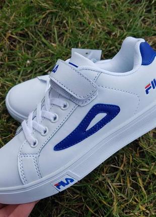 Р.33, 35 кроссовок fila 9007-5 white-navy