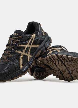 Мужские кроссовки asics Svarta gel-kahana 8 black gold 40-41-42-43-44-45