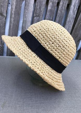 Плетена шляпка, літній капелюшок, капелюх на пляж