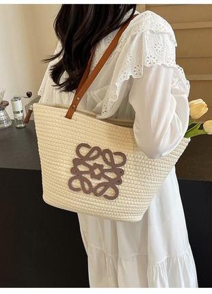 Сумка loewe плетеная