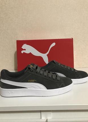 Кеды замшевые кроссовки кожаные puma оригинал2 фото