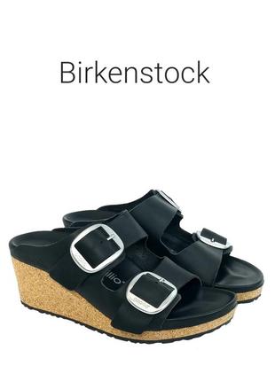 Шкіряні ортопедичні шльопанці босоніжки birkenstock australia nora big buckle narrow fit оригінал