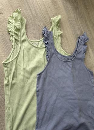 Майка в рубчик f&f