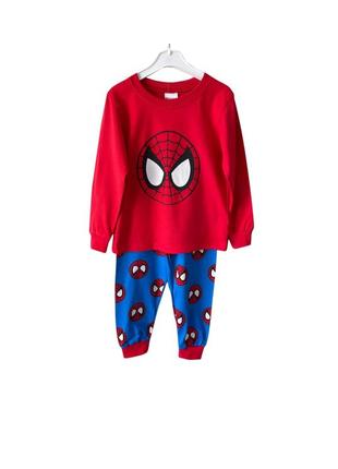 Детская пижама для мальчика 100% хлопок spider man рост 95см 2-3 года.