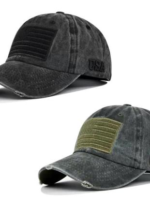 Кепка бейсболка флаг america, Ausa (usa, сша) с изогнутым козырьком, унисекс wuke one size