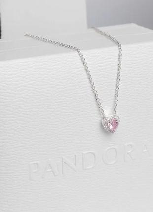 Pandora підвіска рожевим ореолом