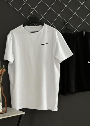 Комплект футболка + шорты nike - 100% хлопок <unk> мужской набор лучший
