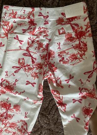 Белые брюки armani jeans оригинал4 фото
