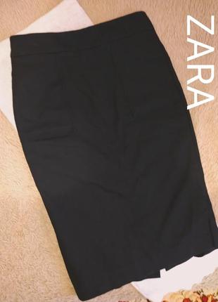 Черная классическая юбка zara