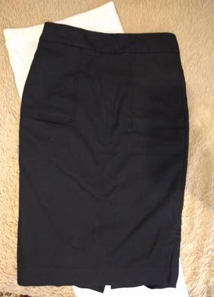Черная классическая юбка zara4 фото